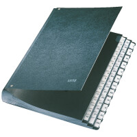 LEITZ Pultordner, A4, A-Z, 24 Fächer, Hartpappe,...