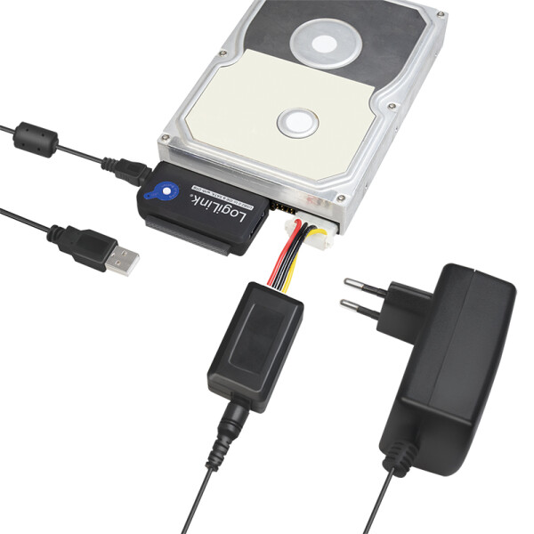 LogiLink USB 2.0 - SATA und IDE Adapterkabel, Länge: 1,2 m