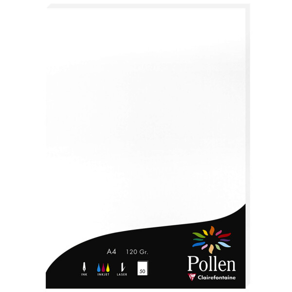 Pollen by Clairefontaine Papier DIN A4, perlmutt-weiß