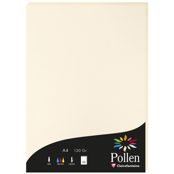 Pollen by Clairefontaine Papier DIN A4, perlmutt-weiß