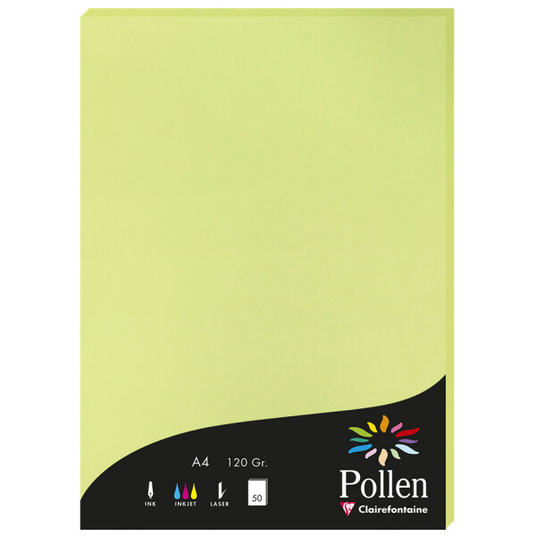Pollen by Clairefontaine Papier DIN A4, perlmutt-weiß