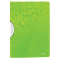LEITZ Klemmhefter WOW ColorClip, DIN A4, PP, weiß-metallic