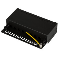 LogiLink Desktop Patch Panel Kat.6,geschirmt, 8 Port,schwarz