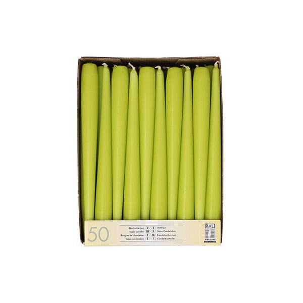 STARPAK Leuchterkerzen, 22 mm, jadegrün, 50er Pack