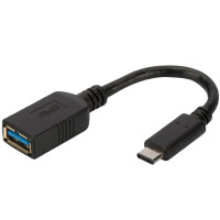 DIGITUS USB 3.0 Adapterkabel, USB-C - USB-A, 0,15 m