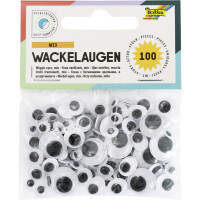 folia Wackelaugen-Mix, Größen sortiert,...