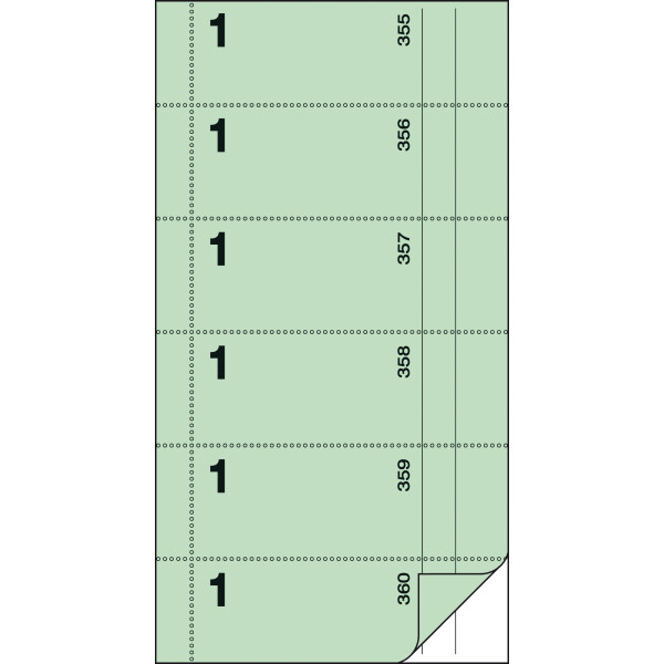 sigel Formularbuch "Bonbuch", 105 x 200 mm, SD, gelb