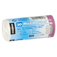 STARPAK Mülleimerbeutel LDPE, 60 Liter, weiß