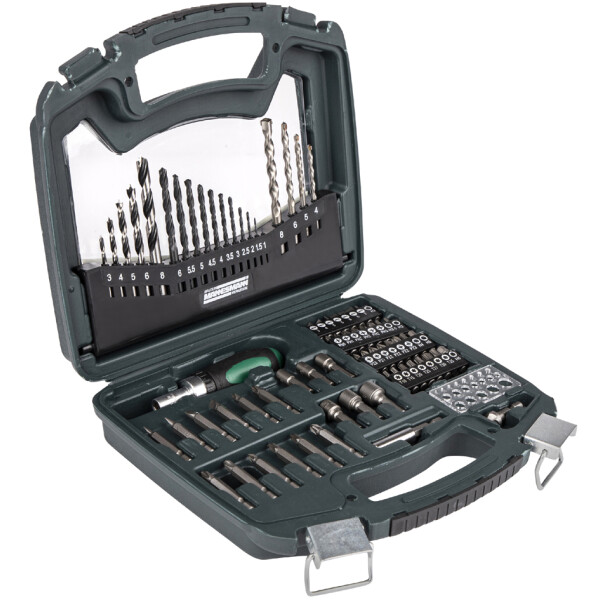 BRÜDER MANNESMANN Bohrer- & Bit-Satz, 75-teilig, im Koffer