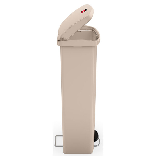 Rubbermaid Tret-Abfalleimer Slim Jim, 50 Liter, beige