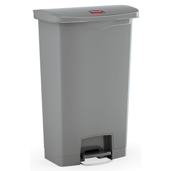 Rubbermaid Tret-Abfalleimer Slim Jim, 50 Liter, beige