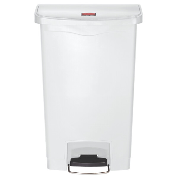 Rubbermaid Tret-Abfalleimer Slim Jim, 50 Liter, beige
