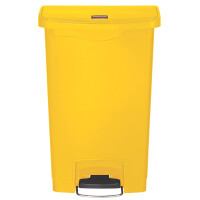 Rubbermaid Tret-Abfalleimer Slim Jim, 50 Liter, beige