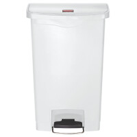 Rubbermaid Tret-Abfalleimer Slim Jim, 50 Liter, beige