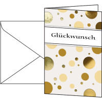 sigel Grußkarte "Golden Bubble", (B)115 x...