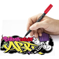STAEDTLER Lumocolor Permanent-Marker 317M, rot