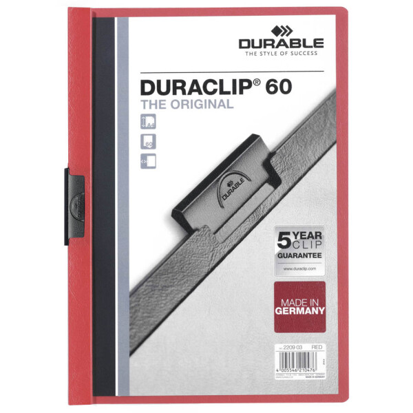 DURABLE Klemmhefter DURACLIP ORIGINAL 60, DIN A4, gelb