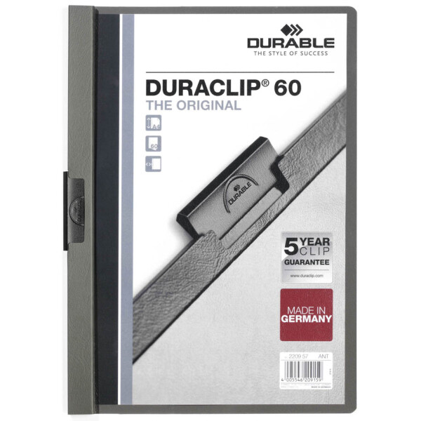 DURABLE Klemmhefter DURACLIP ORIGINAL 60, DIN A4, gelb