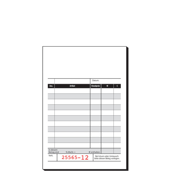 sigel Formularbuch "Kassenabrechnung", A4, 2 x 50 Blatt