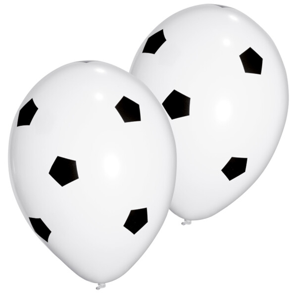 PAPSTAR Luftballons "Soccer", schwarz weiß