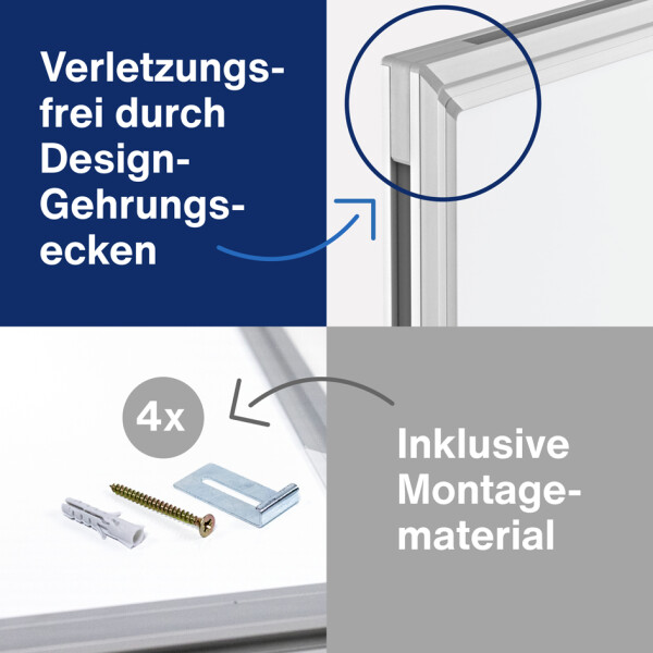 magnetoplan Wei&szlig;wandtafel CC, (B)900 x (H)600 mm