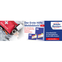 AVERY Zweckform Erste Hilfe Meldeblock 312, DIN A5, 50 Blatt
