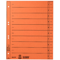 LEITZ Trennblätter, A4 Überbreite, Manilakarton...