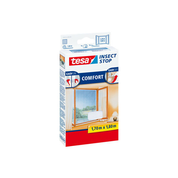 tesa Fliegengitter COMFORT für Fenster, 1,70 m x 1,80 m
