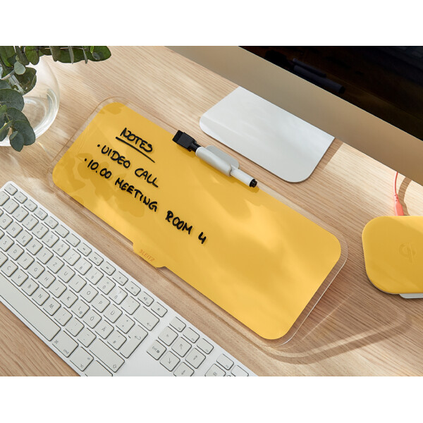 LEITZ Glas-Memoboard Cosy für den Schreibtisch, blau