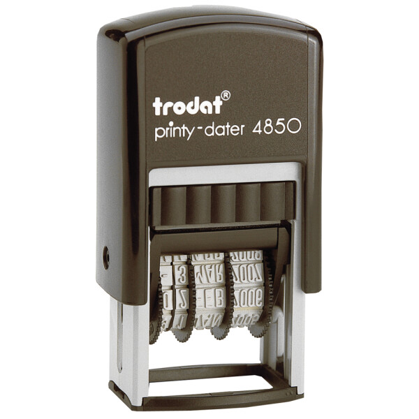 trodat Datumstempel Printy Dater 4850L "GEFAXT", blau rot
