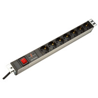 DIGITUS 19" Steckdosenleiste 7-fach, mit...