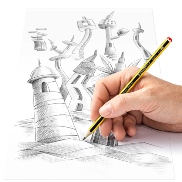 STAEDTLER Bleistift Noris, 12er Promopack + Radierer