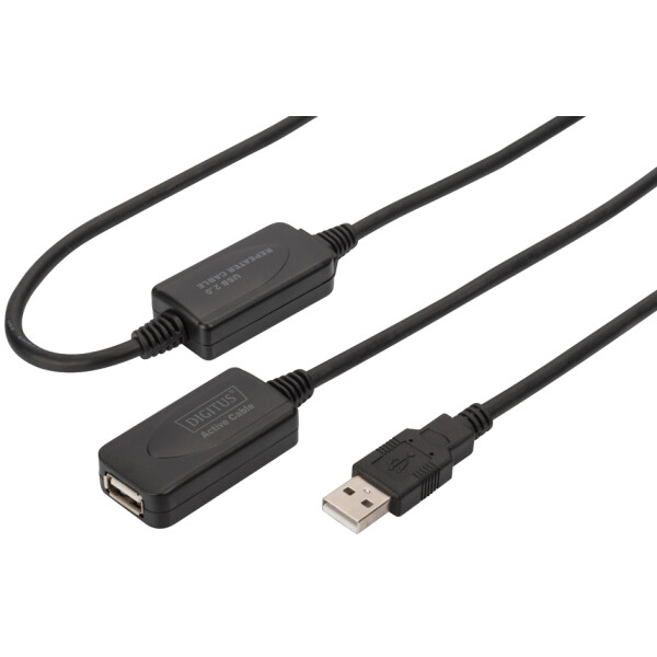 DIGITUS USB Verl&auml;ngerungskabel, Stecker-Kupplung, 20,0 m