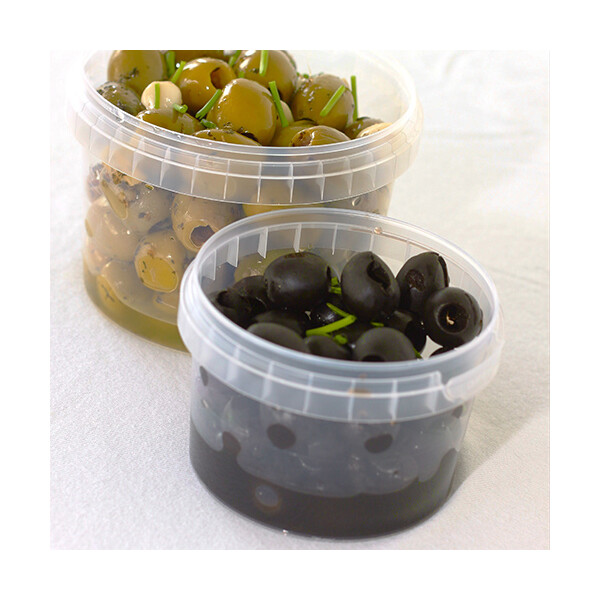 STARPAK Feinkost-Becher, rund, 480 ml, transparent