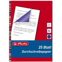 herlitz Durchschreibpapier, DIN A4, Inhalt: 25 Blatt