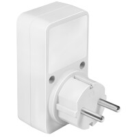 LogiLink Adapterstecker mit Dimmer, weiß