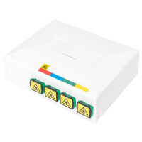 DIGITUS FTTX Leergehäuse mit 4 x SC SX Kupplung