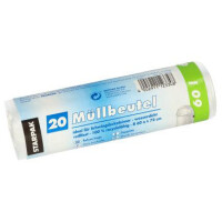 STARPAK Mülleimerbeutel HDPE, 18 Liter, weiß