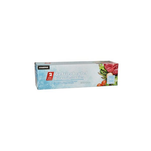 STARPAK Gefrierbeutel 2 Liter, 200 x 300 mm, transparent