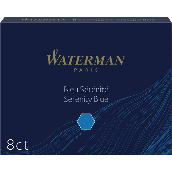 WATERMAN Standard-Gro&szlig;raum-Tintenpatronen, blauschwarz