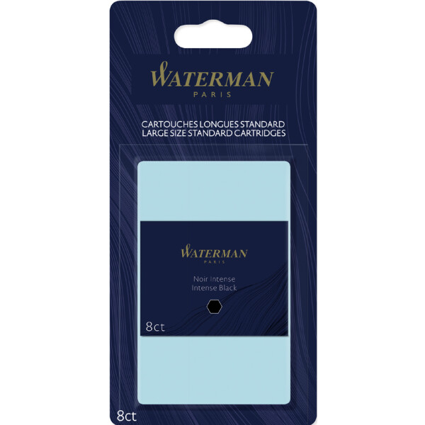 WATERMAN Standard-Gro&szlig;raum-Tintenpatronen, blauschwarz