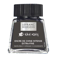LEFRANC BOURGEOIS Tinte Nan-King, schwarz, Inhalt: 250 ml
