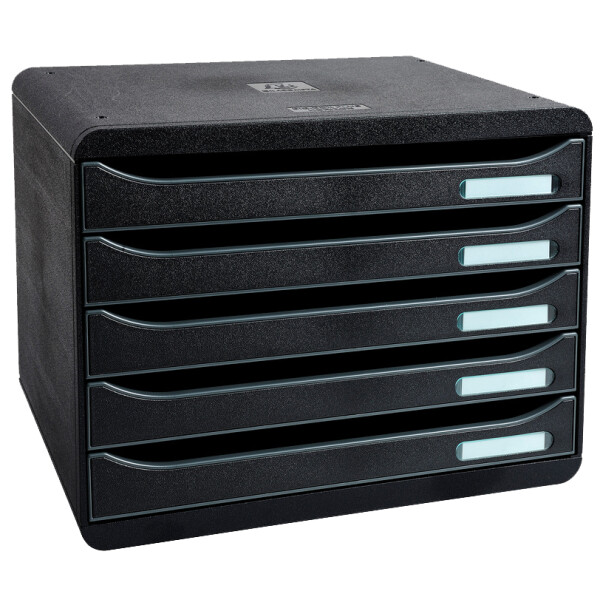 EXACOMPTA Schubladenbox BIG-BOX PLUS, 5 Sch&uuml;be, harlekin