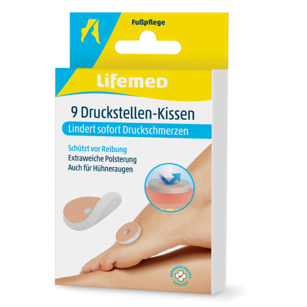 Lifemed Druckstellen-Kissen, hautfarben, 9er