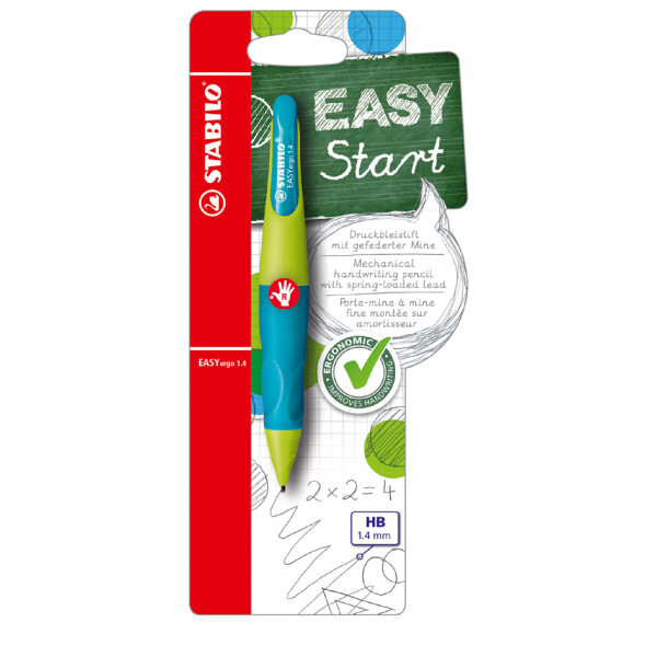 STABILO Druckbleistift EASYergo 1.4, limonengrün aquamarin