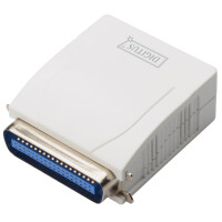 DIGITUS Fast Ethernet Printserver, parallel, weiß