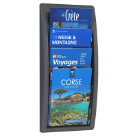 PAPERFLOW Wand-Prospekthalter Quick fit, A4, schwarz