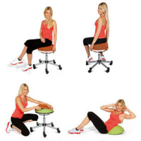 Topstar Fitness-Hocker "Sitness Half Ball",...