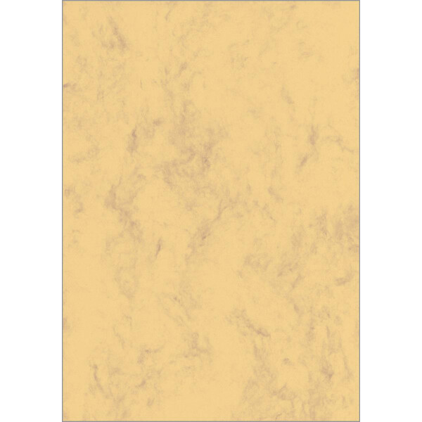 sigel Marmor-Papier, A4, 90 g qm, Feinpapier, beige