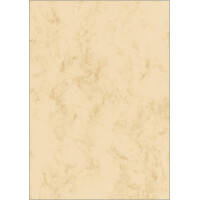 sigel Marmor-Papier, A4, 90 g qm, Feinpapier, beige